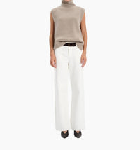 arch4 Cashmere Amalfi Vest in beige melange - women's jacket