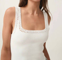 Aje. - Tazia Crocheted Tank