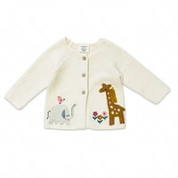 Viverano Organics - Kids Eden Safari Embroidered Cardigan Sweater