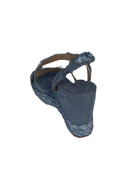 Alma En Pena Women's Zafiro Wedge Sandals in jean - women's sandal - view 4