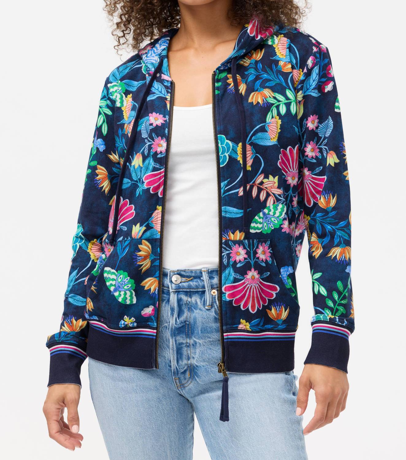 Johnny Was - MODERN ZIP UP HOODIE