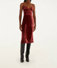 Farm Rio - CUT-OUT SLEEVELESS MIDI DRESS