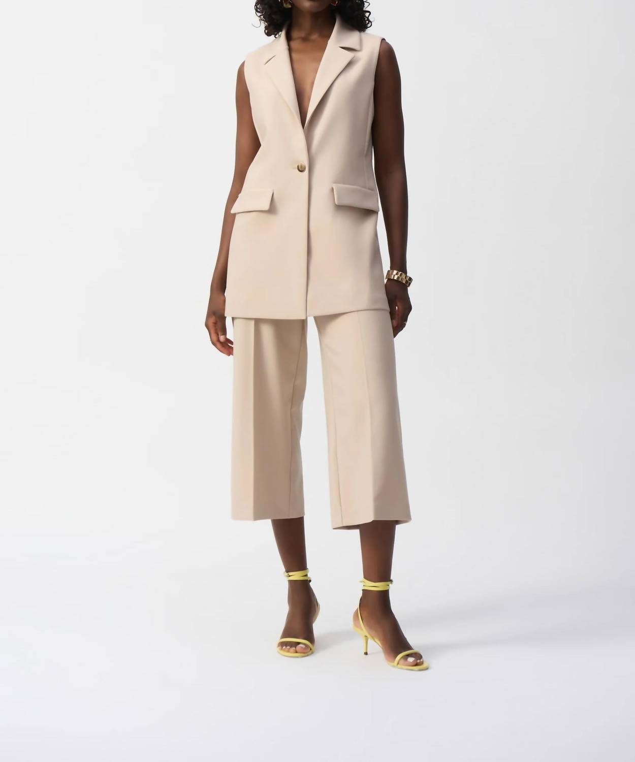 Joseph Ribkoff - Woven Twill Fitted Vest