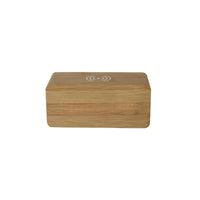Creative Gifts International - Bamboo Wireless Phone Charger/Digital Clock