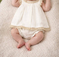 Mayoral - Trim Lace Cotton Dress