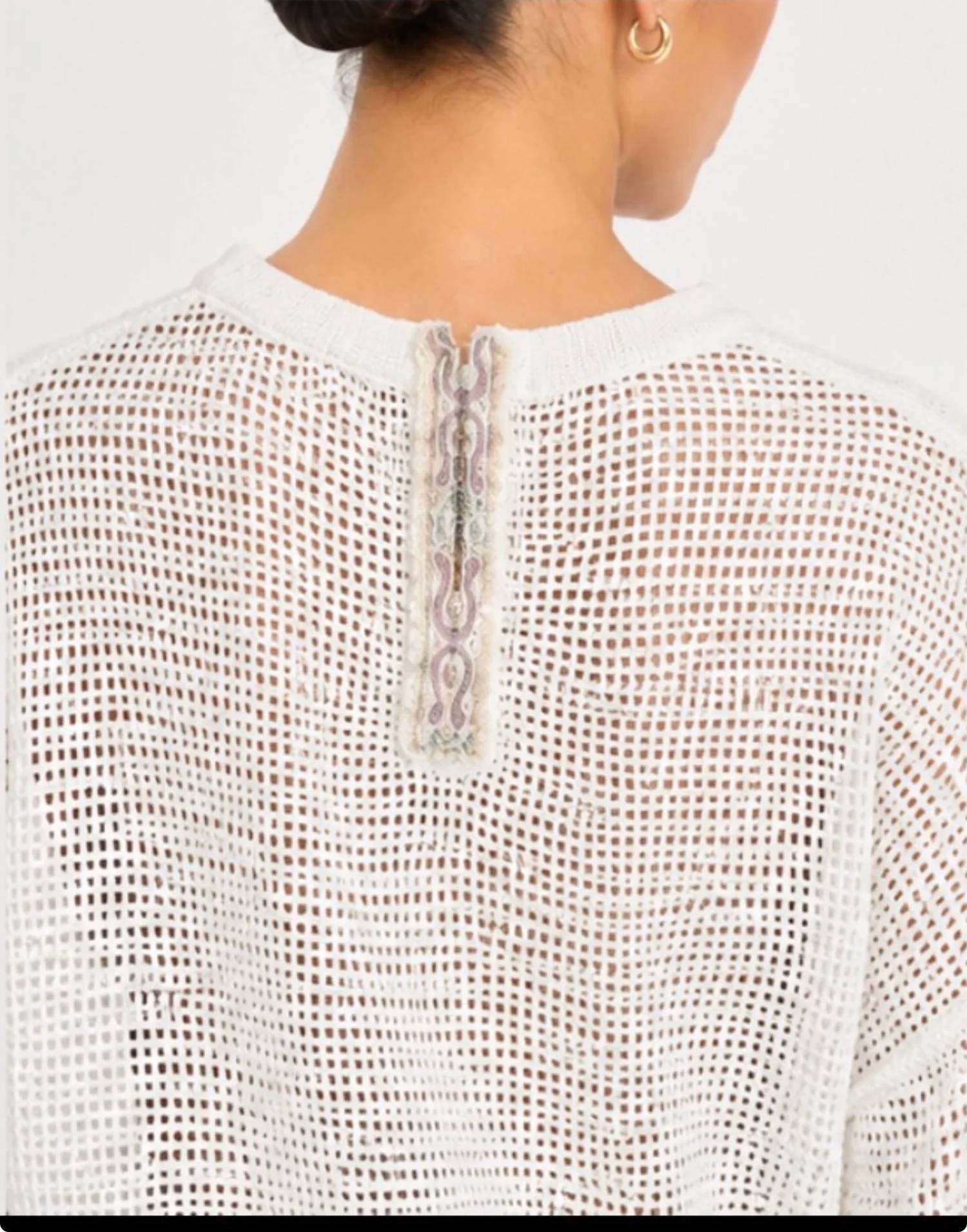 Pol - Oversized Open Knit Mesh Sweater