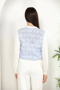 Zero Degrees Celsius - Plaid Floral Cardigan