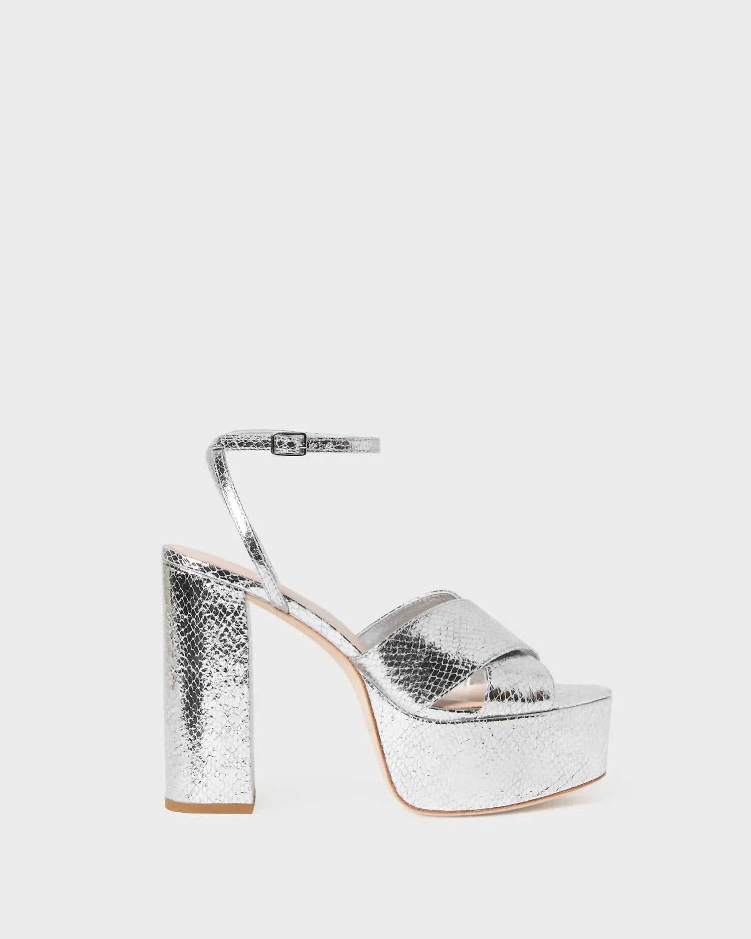 Loeffler Randall - Women's Loretta Snake Platform Sandal