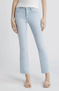 Frame - Le Crop Leg Mini Boot Cut Raw Fray Jeans