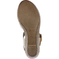 Rieker - Women's Fanni 87 Synthetic Leather Wedge Sandals