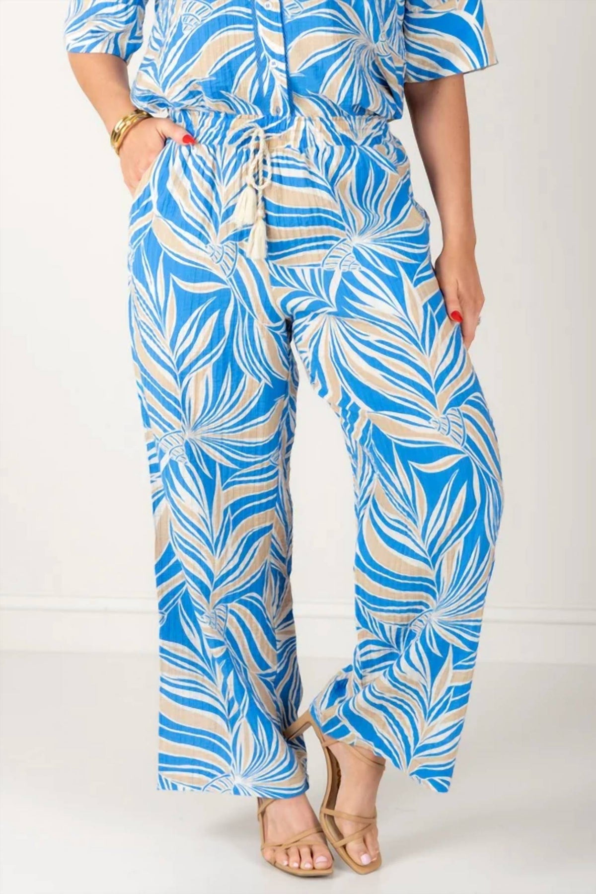 Tribal - Pull On Ankle Drawcord Pants
