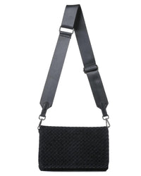 Haute Shore - Women's Lexi Woven Suede Crossbody Bag