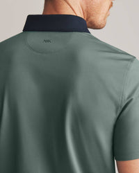RHONE Golf Sport Polo in tidal green - men's shirt - alternate view