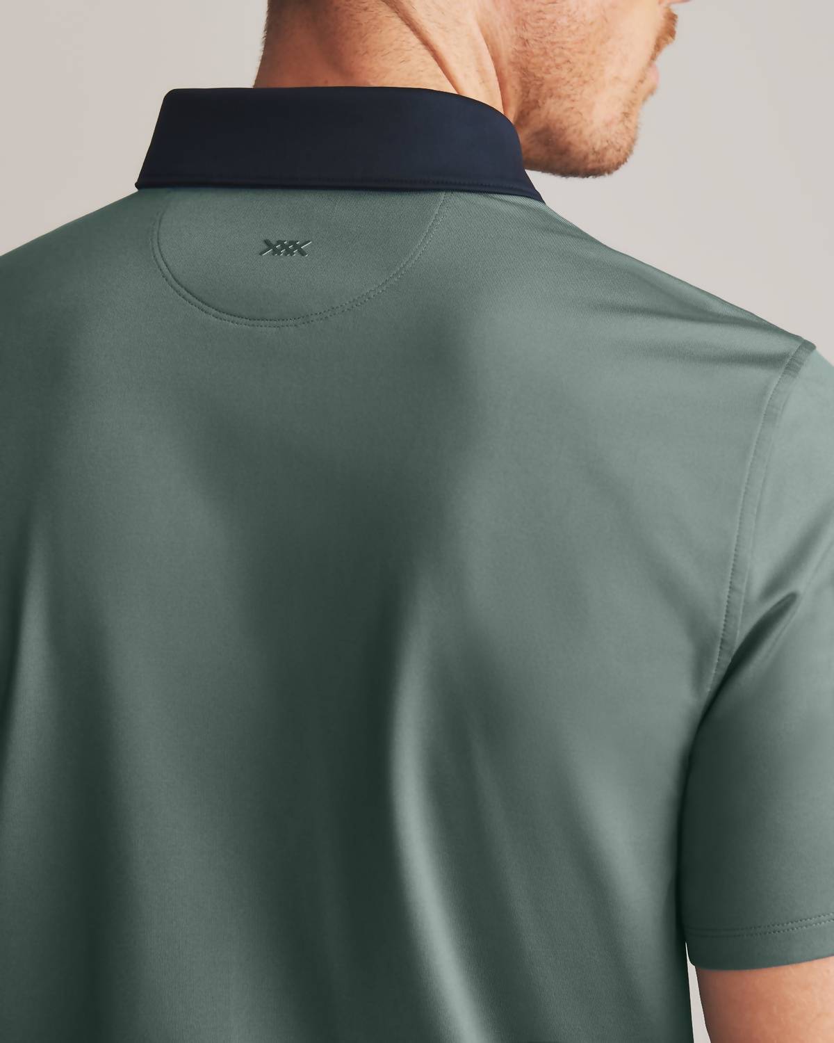 RHONE Golf Sport Polo in tidal green - men's shirt - alternate view