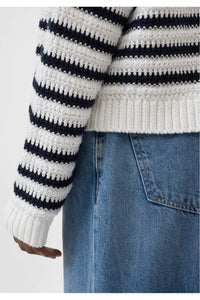 Closed - Striped Crew Cardigan