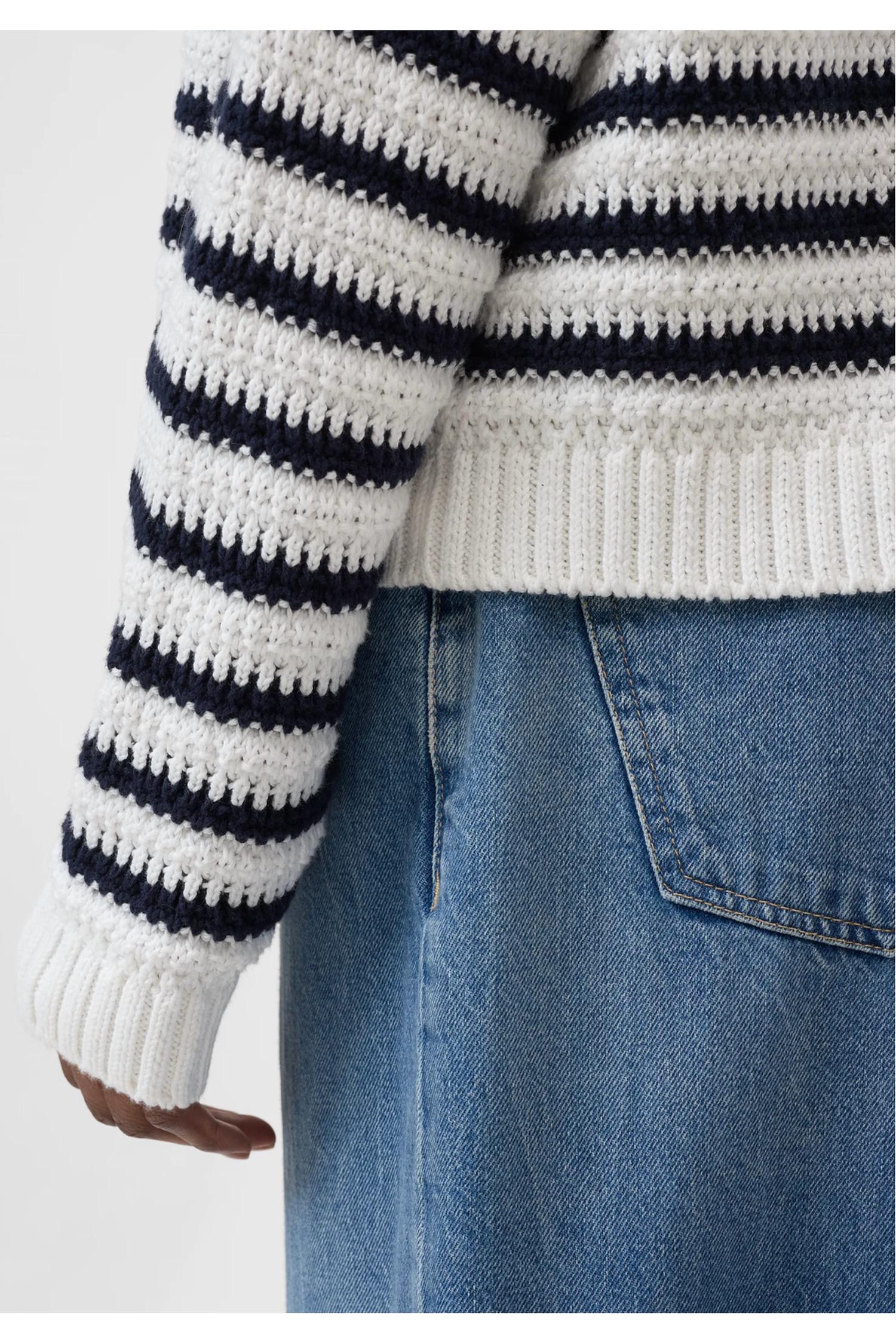 Closed - Striped Crew Cardigan
