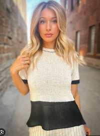 Another Love - Claira Short Sleeve Sweater