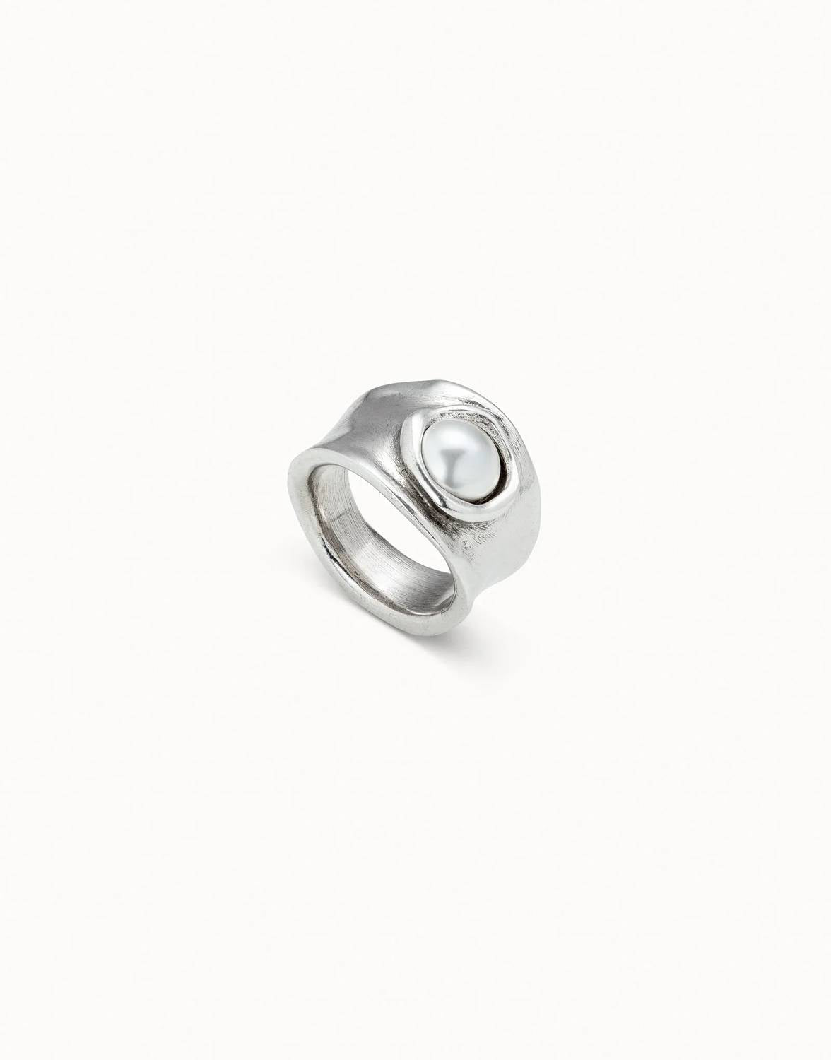 Unode50 - Women's Crystal Ring With Pearl