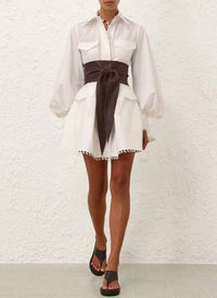 Zimmermann - Illuminate Utility Mini Dress