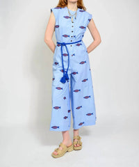 Ivy Jane - Women's Embroidered Fish Jumpsuit