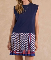 Current Air - Checkerboard Mini Dress
