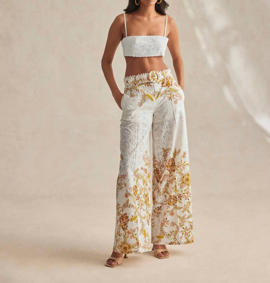 Hemant & Nandita - Flared Pants With Buckle Belt