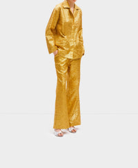 SLEEPER Supernova Sequin Pants in gold - women's pants