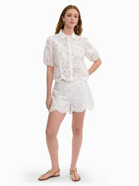 Rebecca Taylor - Brielle Poplin Eyelet Shirt