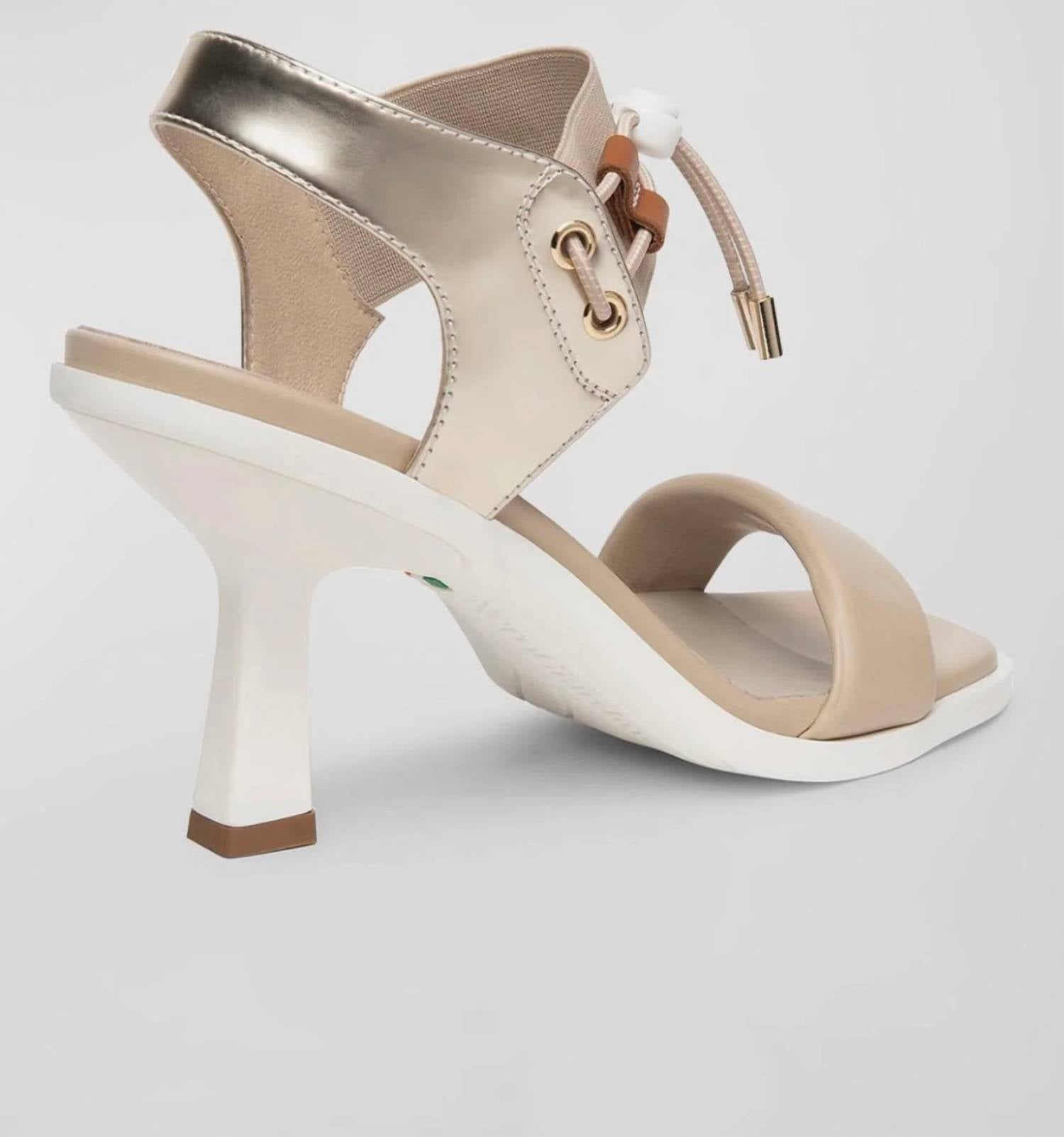 Nerogiardini - Women's Bungee Leather Dress Sandals