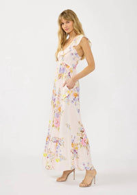 Lovestitch - Ruffled Spring Floral Maxi Dress