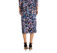 Donna Morgan - Ruched Bodice Mesh Midi Dress