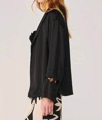 Poupette St Barth June Jacket in black - women's jacket - detail view