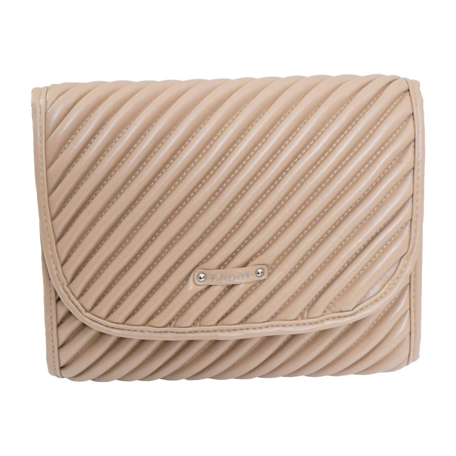 Joan & David - Women's Diagonal Quilted Hanging Toiletry Case