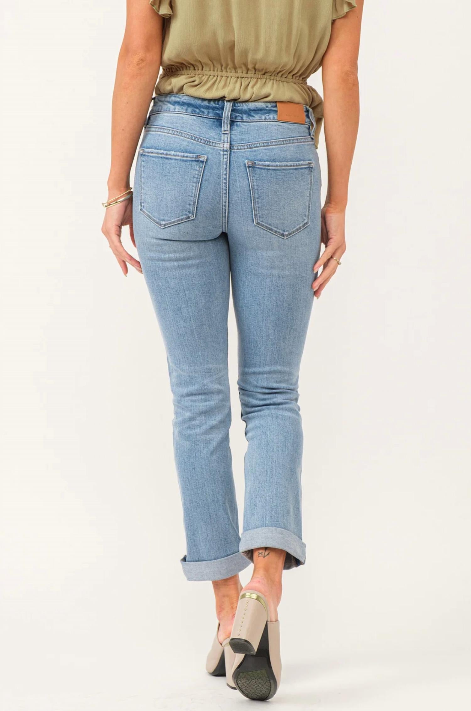 Dear John Denim - Blair Mid Rise Straight Leg Jeans