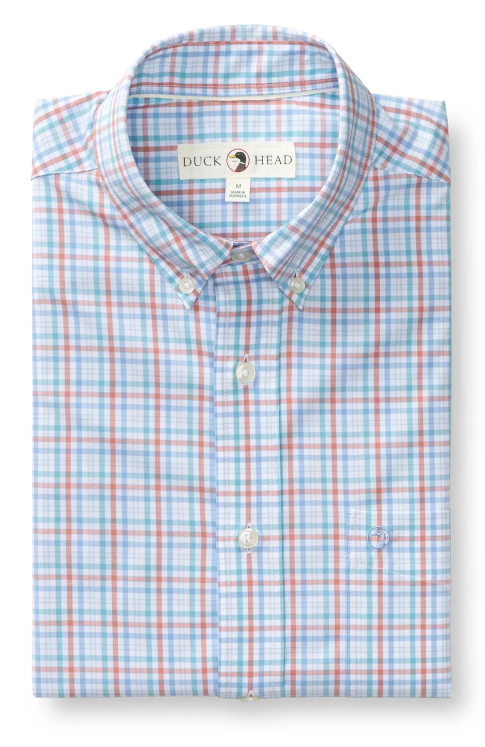 Duck Head - Men's Brody Plaid Performance Poplin Sport Shirt