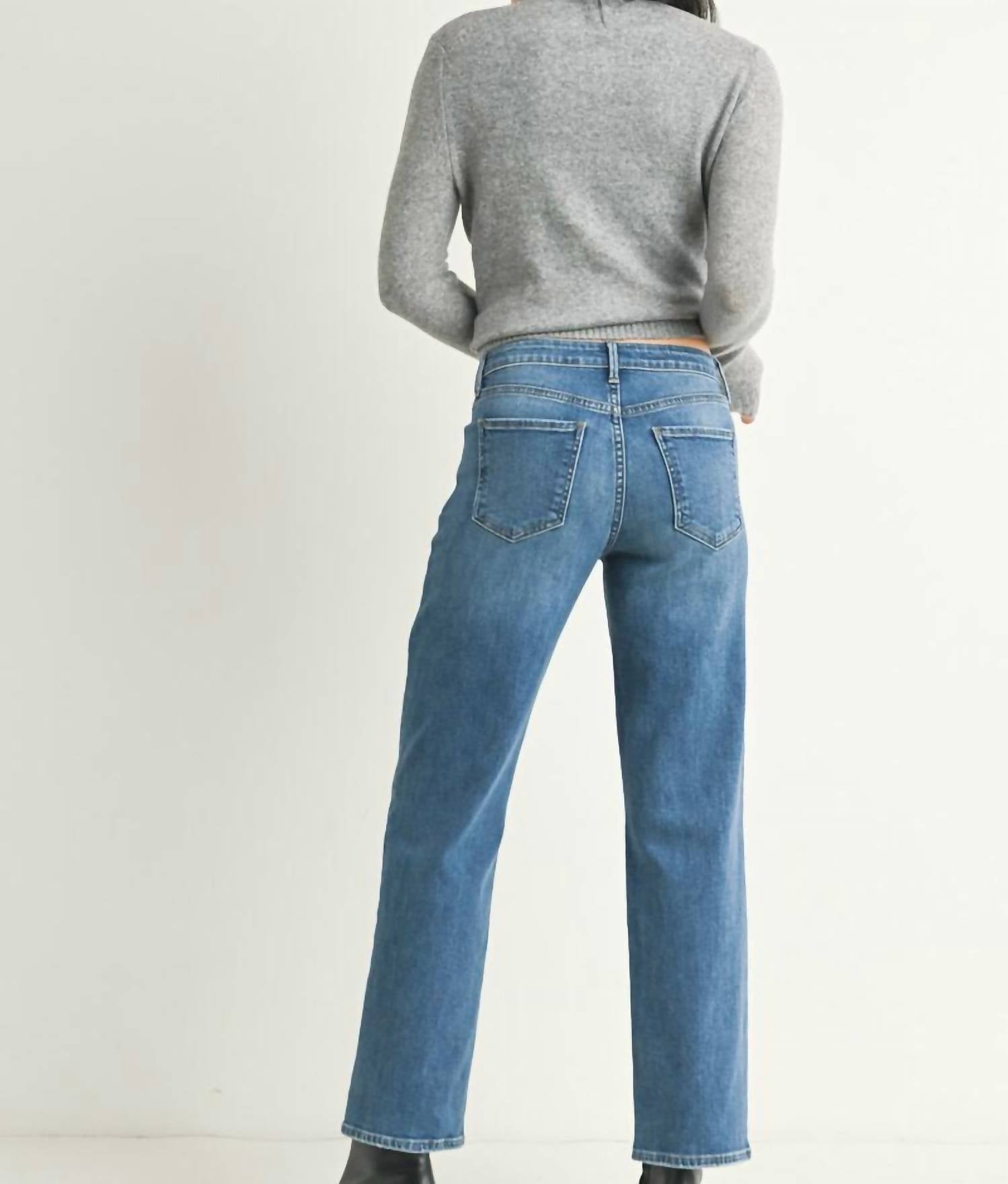Just Black Denim - Stretchy Straight Jeans