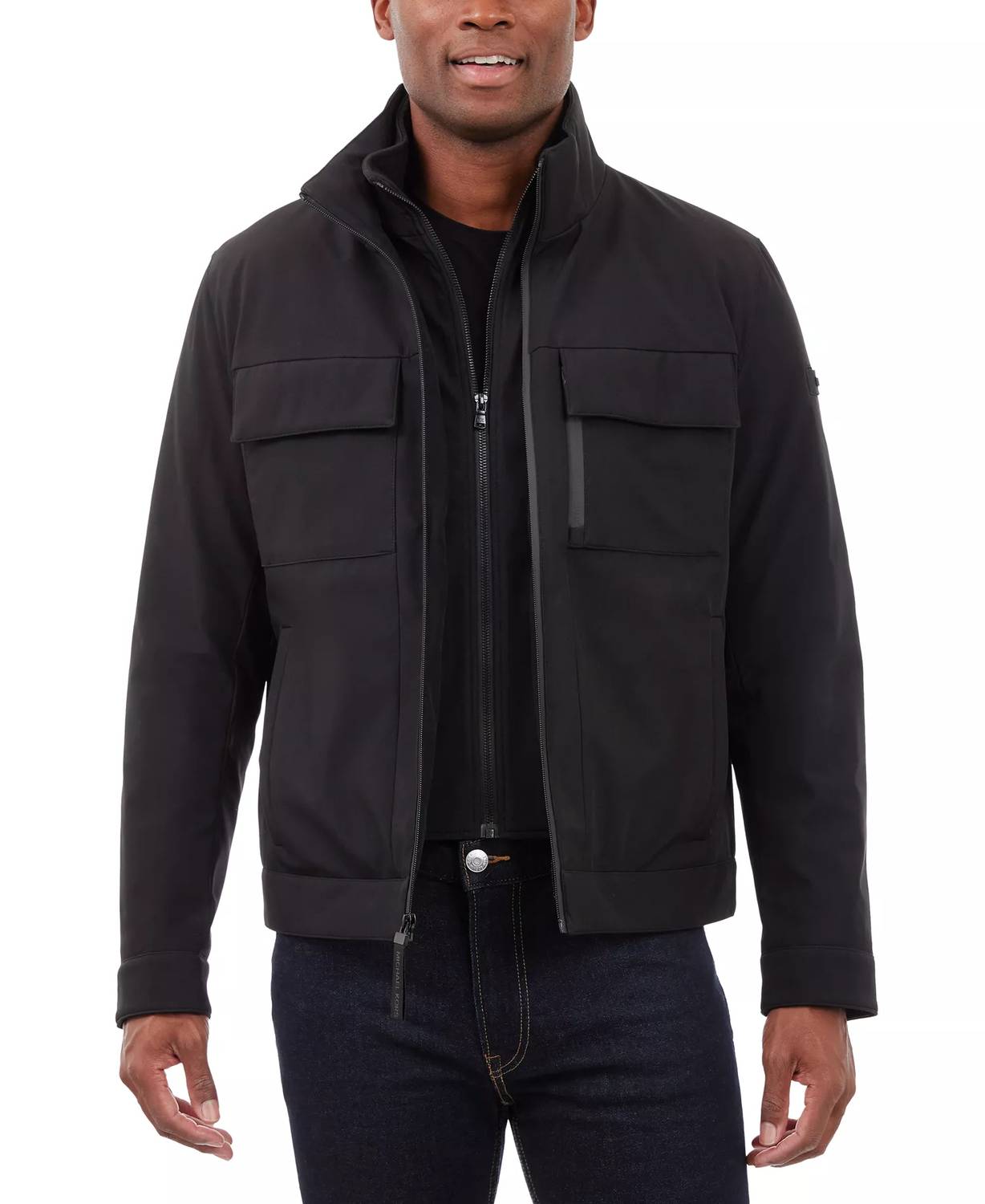 Michael Kors - Belgravia Woven Zip-up Jacket