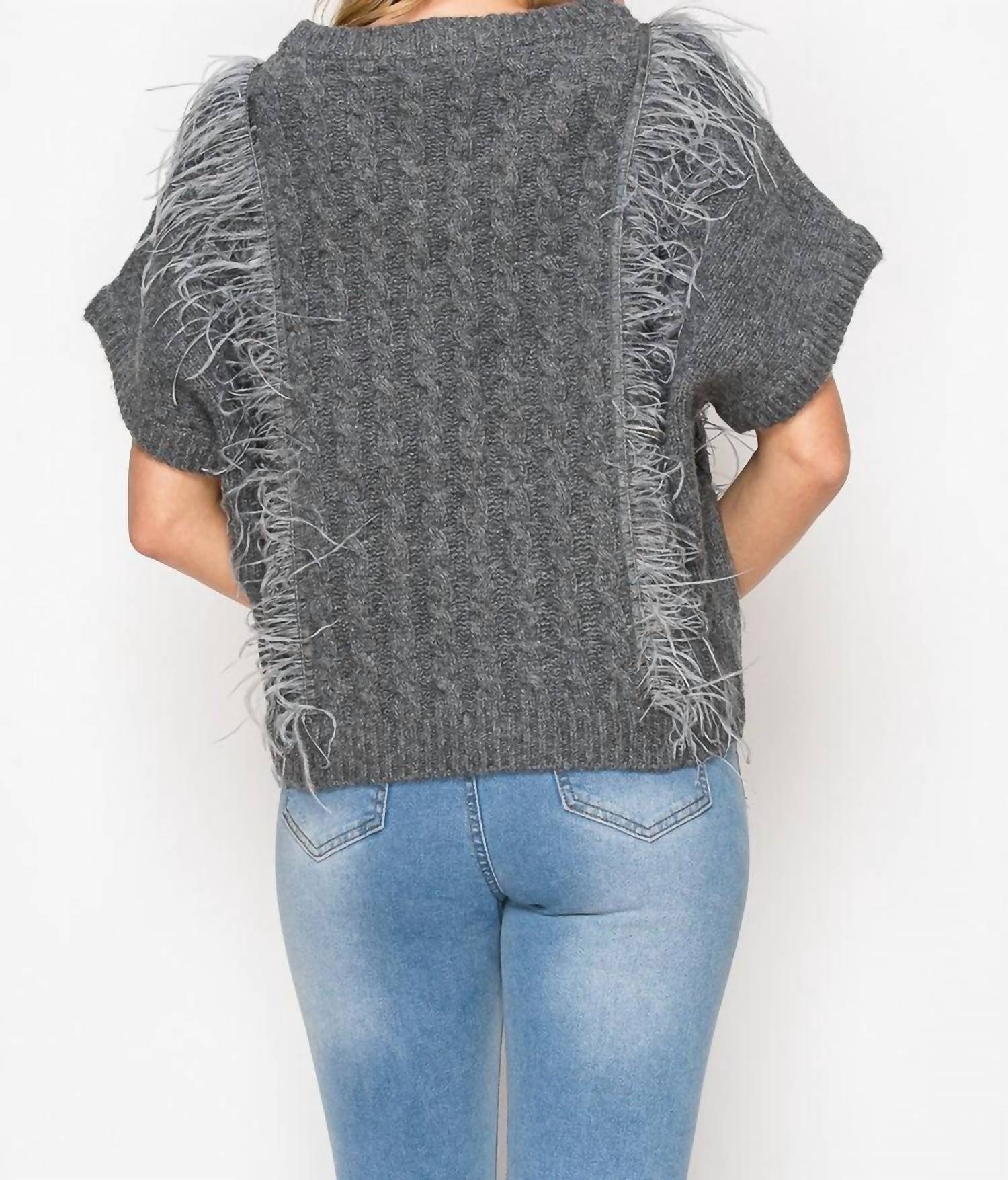Joh - Sonya Knitted Sweater With Feathers