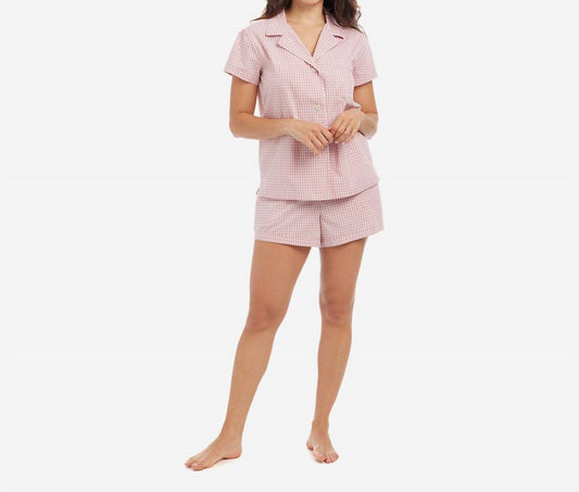Gingham Cotton Classic Short PJ Set