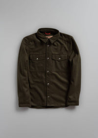 Iron & Resin Men's Reef Shirt in green - men's long sleeve top - detail view