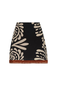 Juan De Dios - Carmelita Crepe Chine Mini Skirt