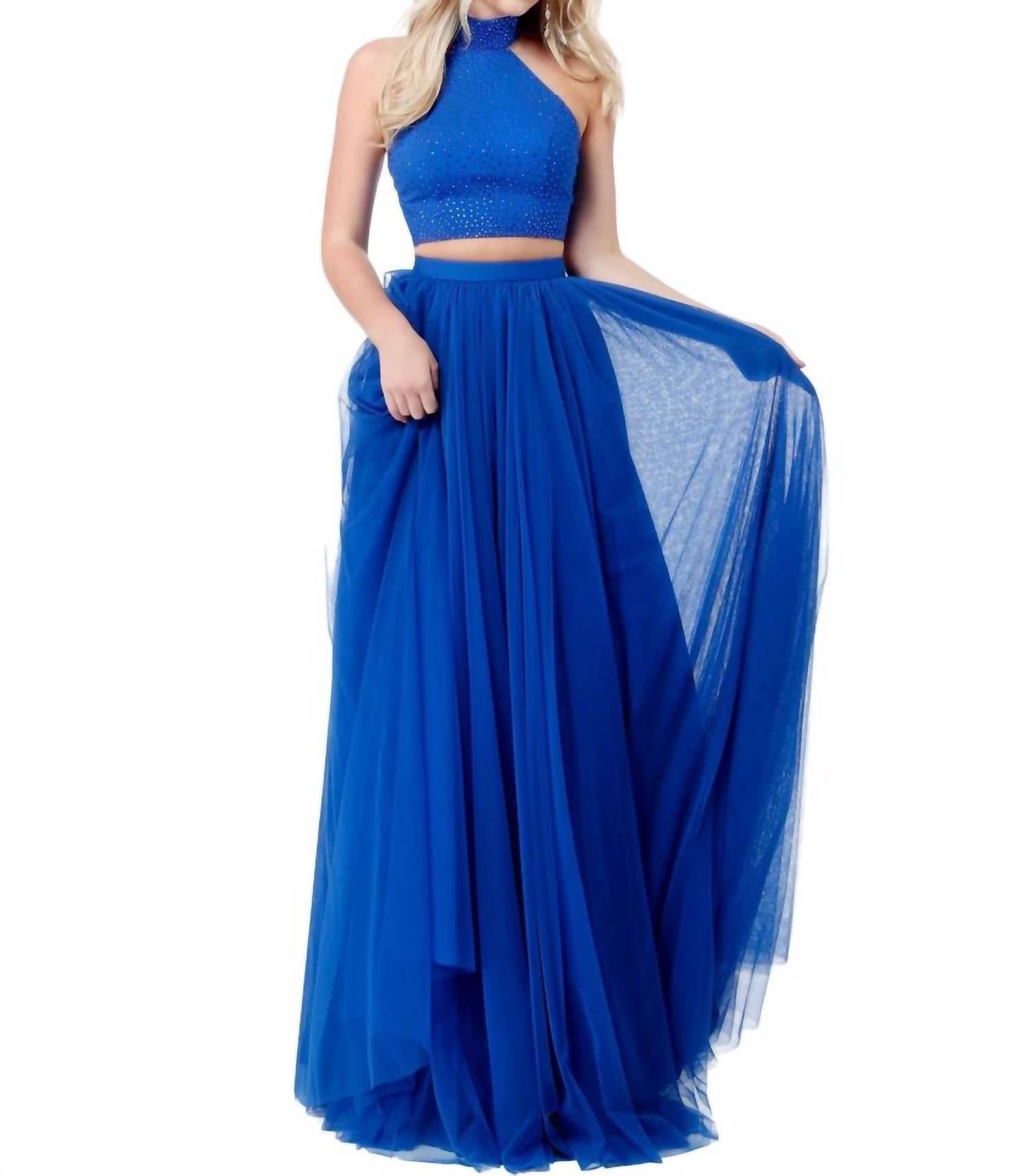 Sherri Hill - Two-Piece Beaded Prom Dress