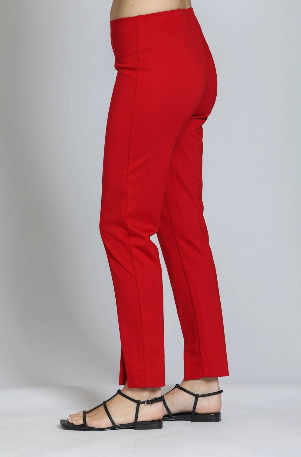 Apny - Pull-on Ponte Pant With Split hem