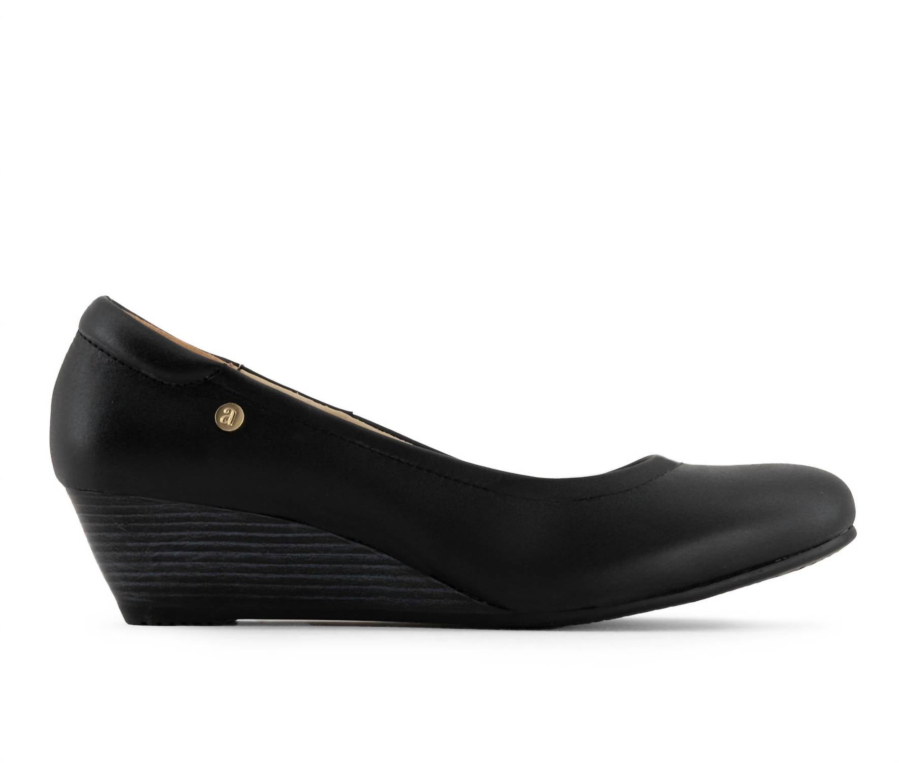 Andrea - Women's Leather Wedge Loafers