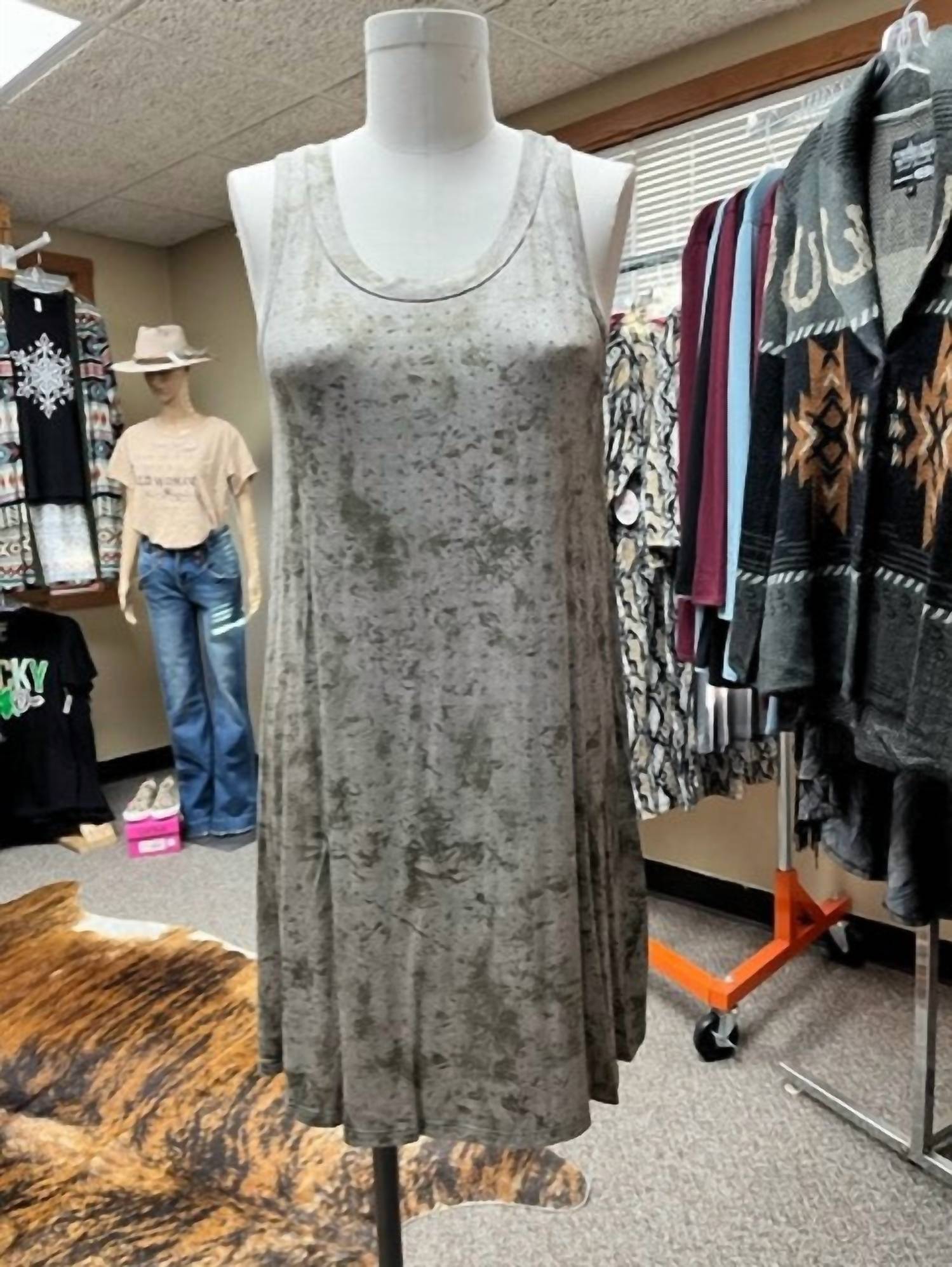 Vocal Apparel - Women's Sleeveless Dress With Crystal Accents In Front