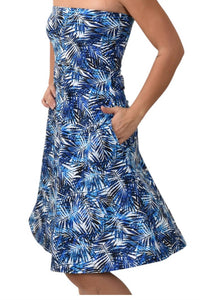 Southwind Laguna Dress in navy pam - women's dress - alternate view