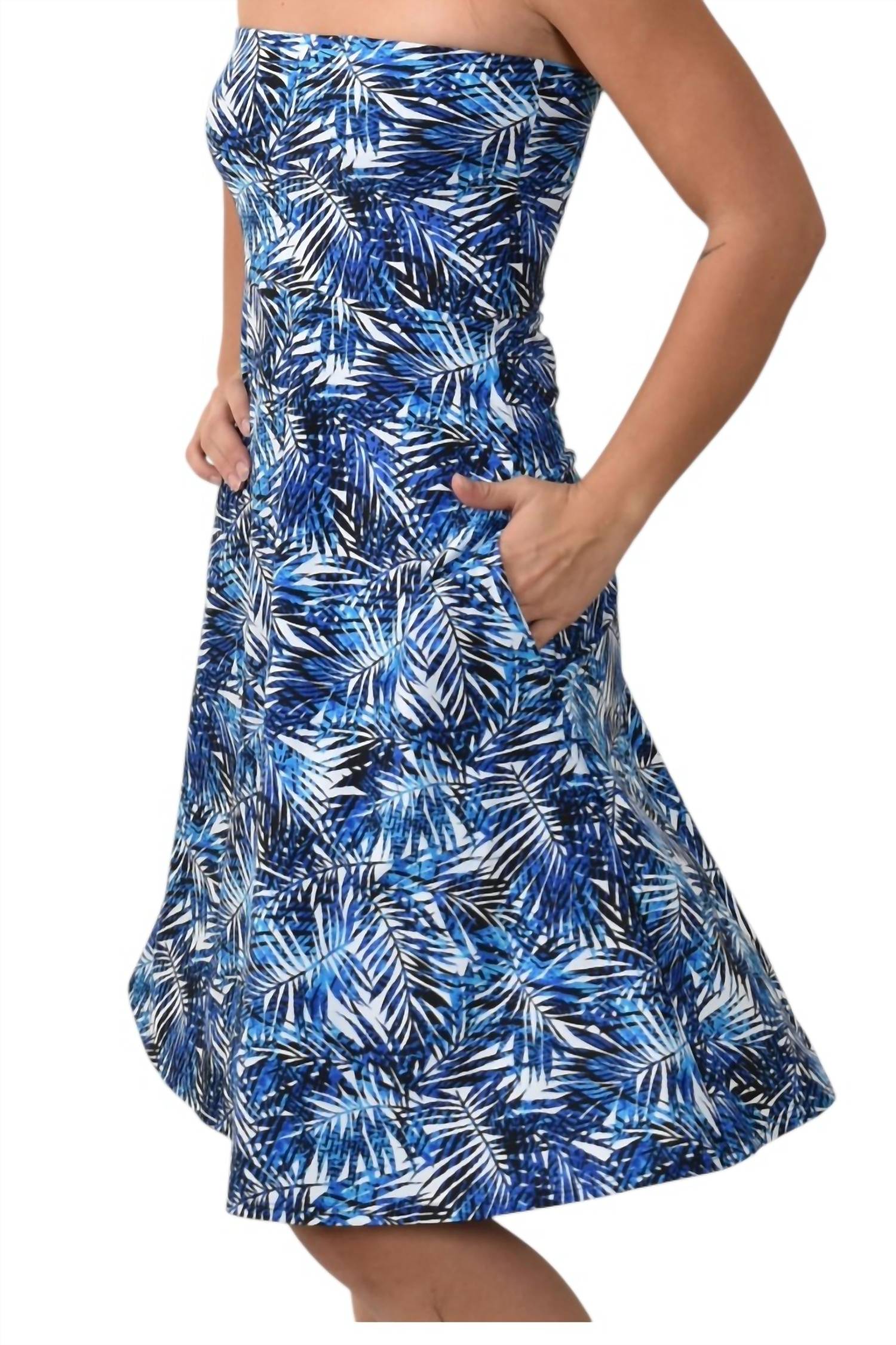 Southwind Laguna Dress in navy pam - women's dress - alternate view