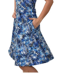 Southwind Laguna Dress in navy pam - women's dress - detail view