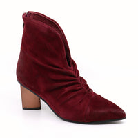 Hetty Suede Heel Boots