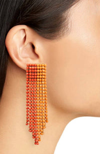 Deepa Gurnani - Women's Brass Glass Thread Rayla Earrings